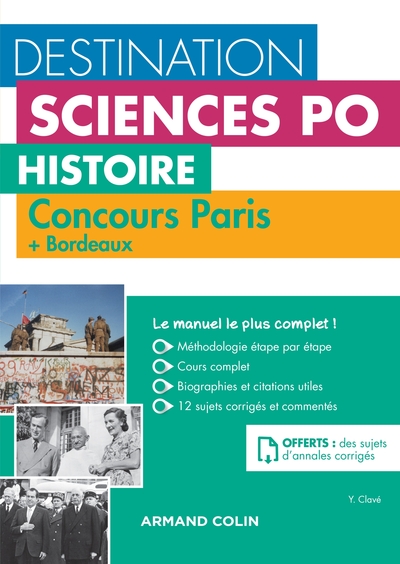 Picture of Destination Sciences Po Histoire - Sciences Po Paris + Bordeaux - Cours-méthodologie-annales