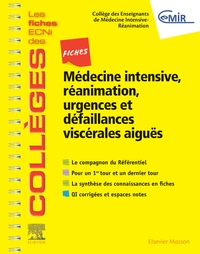 Picture of Fiches Médecine Intensive, réanimation, urgences et défaillances viscérales aiguës