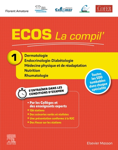 Picture of ECOS La compil' 1 - Dermatologie/Endocrinologie-Diabétologie/MPR/Nutrition/Rhumatologie
