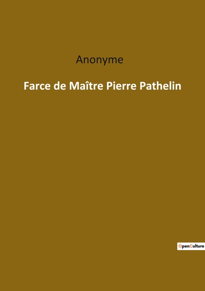 Image de Farce de Maître Pierre Pathelin