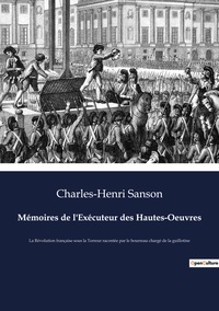 Picture of Mémoires de l'Exécuteur des Hautes-Oeuvres