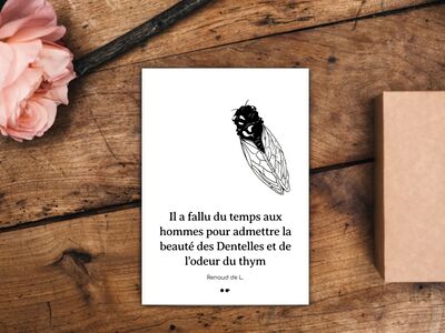 Image de Il a fallu du temps aux hommes pour admettre la beauté des Dentelles et de l'odeur du thym