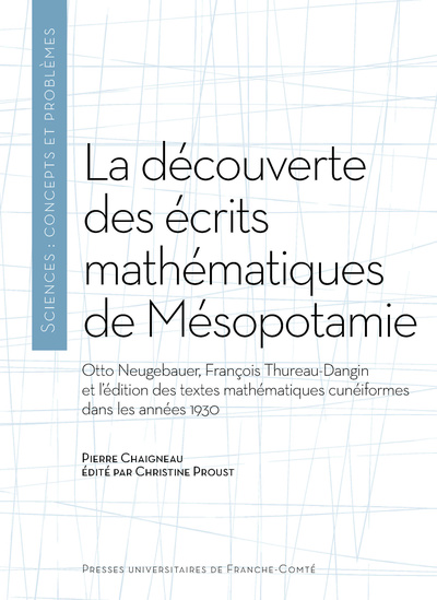 Picture of DECOUVERTE DES ECRITS MATHEMATIQUES DE MESOPOTAMIE