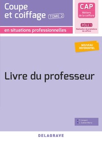 Picture of Coupe et coiffage - Pôle 1 T2 - CAP Métiers de la coiffure (2020) - Livre du professeur pochette