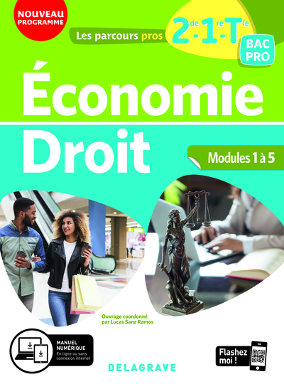 Picture of Économie-Droit 2de, 1re, Tle Bac Pro (2020) - Pochette élève