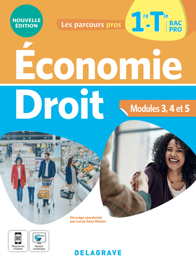 Picture of Les Parcours Pros - Économie-Droit 1re, Tle Bac Pro (2022) - Pochette élève