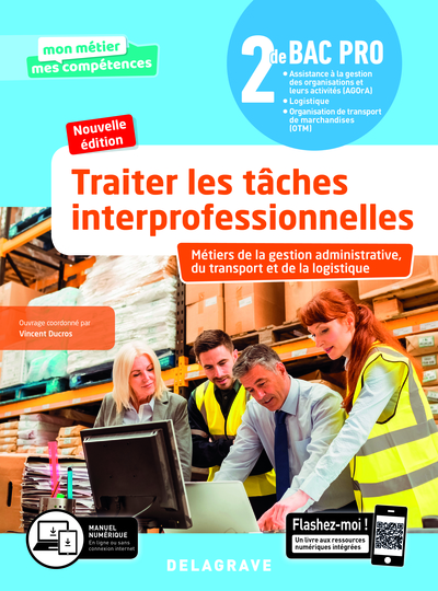 Picture of Traiter les tâches interprofessionnelles - Tome 1 - 2de Bac Pro GATL (2020) - Pochette élève