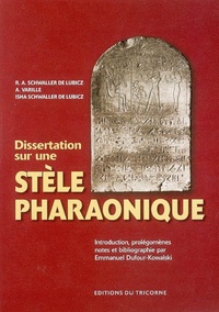 Picture of Dissertation sur une stèle pharaonique