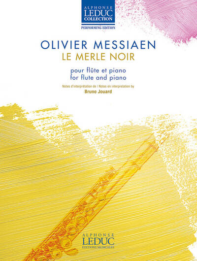 Picture of OLIVIER MESSIAEN : LE MERLE NOIR - FLUTE TRAVERSIERE ET PIANO - RECUEIL AVEC PARTIES SEPAREES