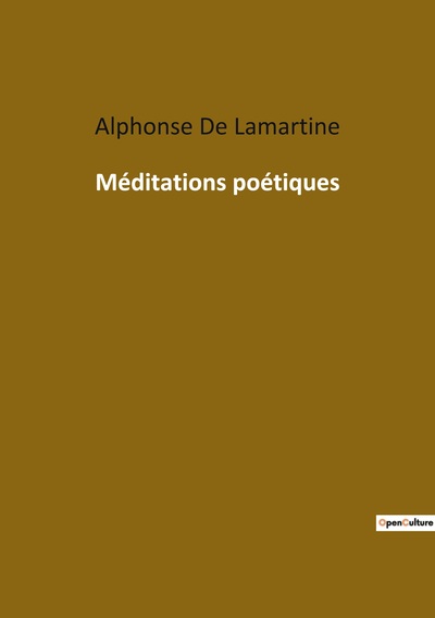 Picture of Méditations poétiques