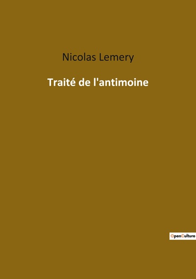 Image de Traité de l'antimoine