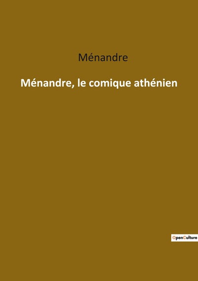 Image de Ménandre, le comique athénien