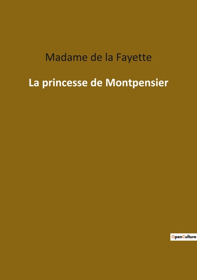 Image de La princesse de Montpensier