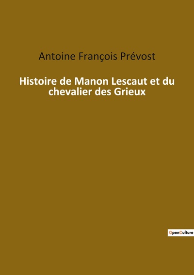 Image de Histoire de Manon Lescaut et du chevalier des Grieux