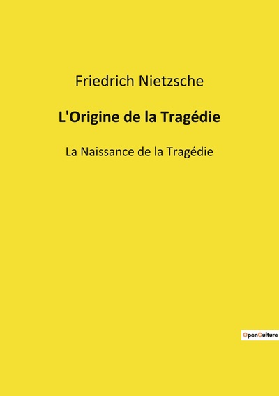 Picture of L'Origine de la Tragédie