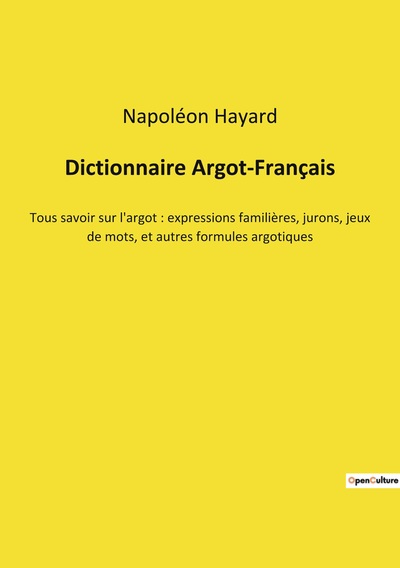 Picture of Dictionnaire Argot-Français