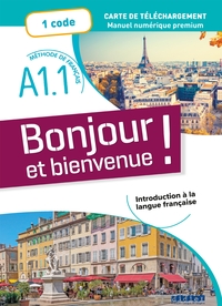 Image de Bonjour et bienvenue ! - En Français  A1.1 - Livre numérique interactif - Carte de Téléchargement