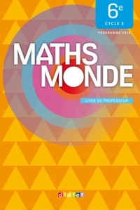 Picture of Maths Monde 6e -  Livre professeur