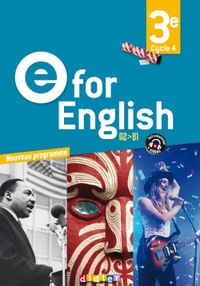 Picture of E for English 3e - Anglais Ed.2017 -  Livre de l'élève