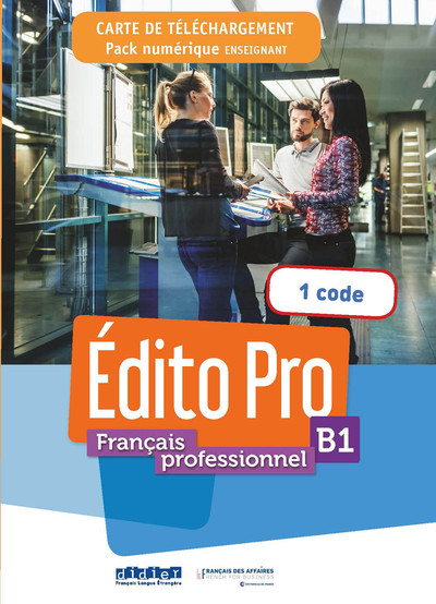 Image de Edito Pro niv. B1 -  Carte de Téléchargemment - Pack Numérique Enseignant