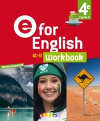 Picture of E for English 4e - Anglais Ed. 2017  - Workbook