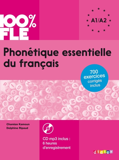 Image de 100% FLE - Phonétique essentielle du français A1/A2  - Livre + CD