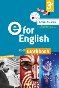Picture of E for English 3e - Anglais Ed.2017 -  Workbook Spécial DYS