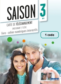 Picture of Saison 3 niv.B1 - Livre numérique interactif - Carte de téléchargement  élève/enseignant - 1  code