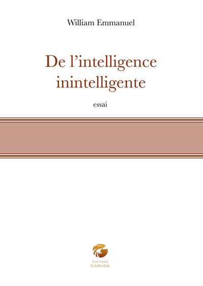 Picture of De l'intelligence inintelligente