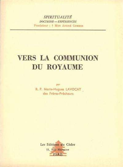Picture of Vers la communion du royaume