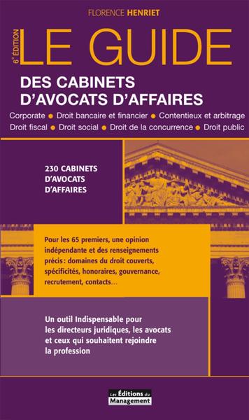 Picture of Le guide des cabinets d'avocats d'affaires