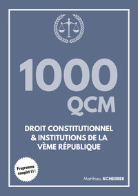 Picture of 1000 QCM droit constitutionnel & Institutions de la Vème République (L1)