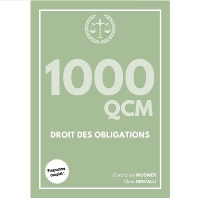 Picture of 1000 QCM - Droit des obligations (CRFPA)