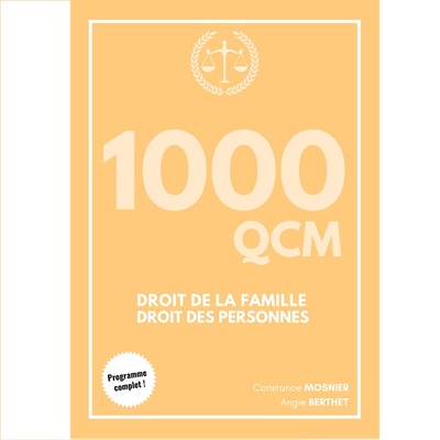 Picture of 1000 QCM - Droit de la famille & des personnes (licence)