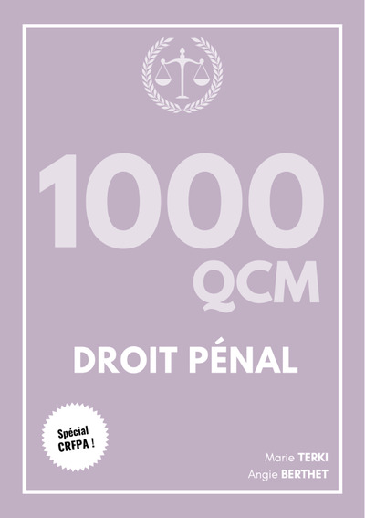Image de 1000 QCM DROIT PÉNAL (CRFPA)