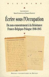 Picture of Écrire sous l'Occupation