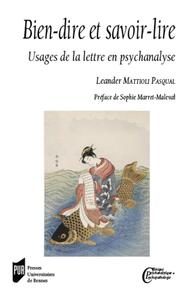 Image de Bien-dire et savoir-lire