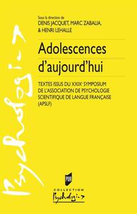 Image de ADOLESCENCES AUJOURD HUI