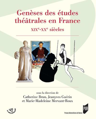 Image de Genèses des études théâtrales en France
