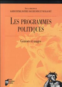 Image de PROGRAMMES POLITIQUES
