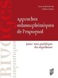 Image de Approches submorphémiques de l'espagnol
