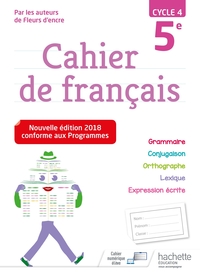 Picture of Cahier de français cycle 4 / 5e - Ed. 2018