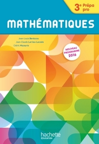 Picture of Mathématiques 3e Prépa-Pro - Livre élève - Ed. 2016