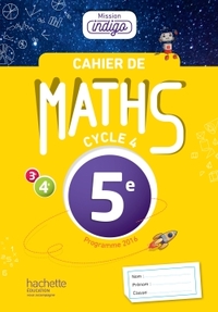 Picture of Cahier de maths Mission Indigo 5e - éd. 2017