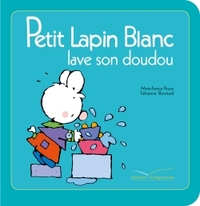 Image de Petit Lapin Blanc lave son doudou