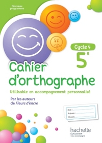 Picture of Cahier d'orthographe cycle 4 / 5e - éd. 2016