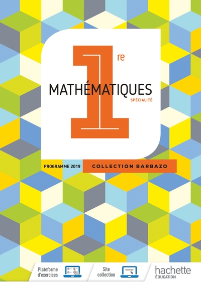 Image de Barbazo Maths 1ère - Livre élève - Ed. 2019