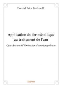 Image de Application du fer métallique au traitement de l'eau