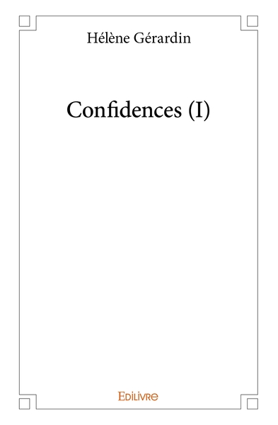 Picture of Confidences - Tome 1