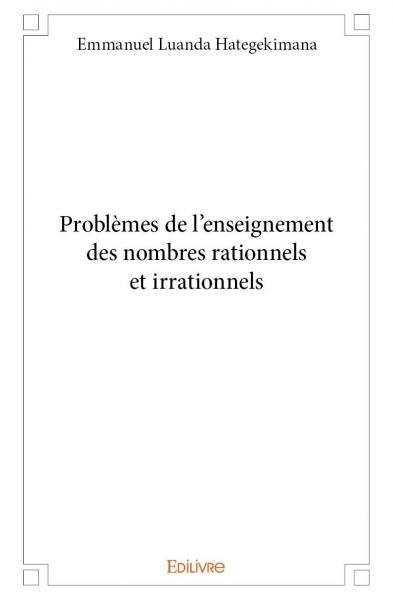 Image de Problèmes de l'enseignement des nombres rationnels et irrationnels